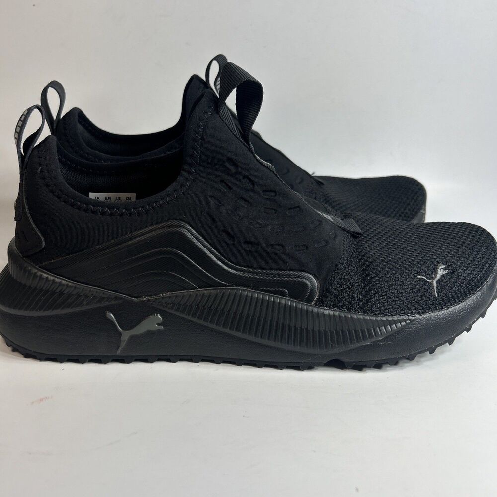 Puma Men's Sneaker Pacer Future Slip On Size 6.5 382654-01 Black Athletic Shoes
